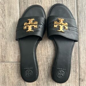 Tory Burch Everly Black sandals / slides